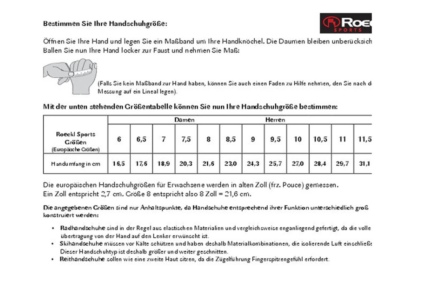 Roeckl ISELER Kurzfinger Fahrradhandschuh  