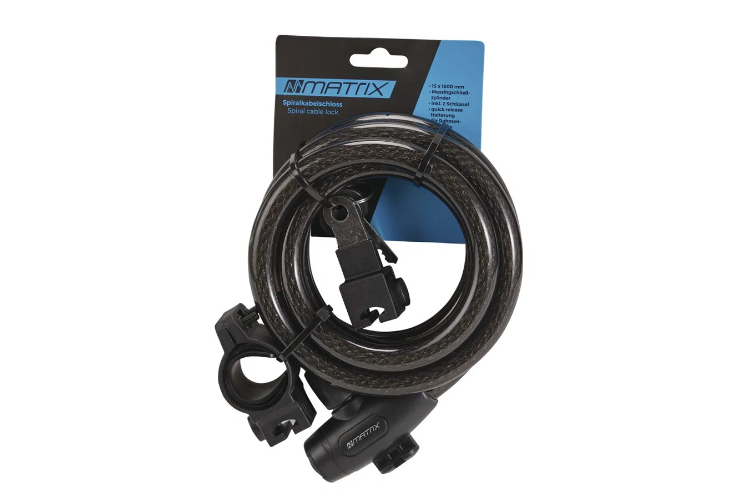 MATRIX Spiralkabelschloss 1820  