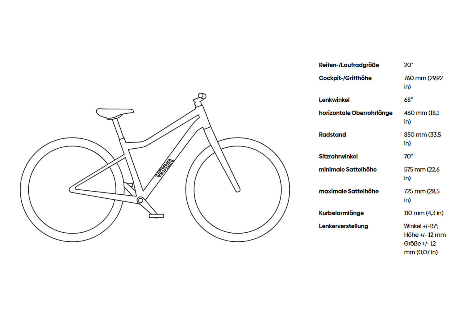 WOOM Off Air 4 Kinderfahrrd 20 Zoll  