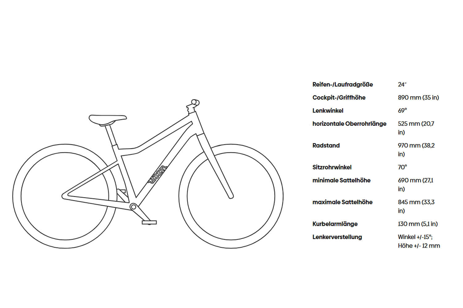 WOOM OFF 5 Kinderfahrrad 24 Zoll  