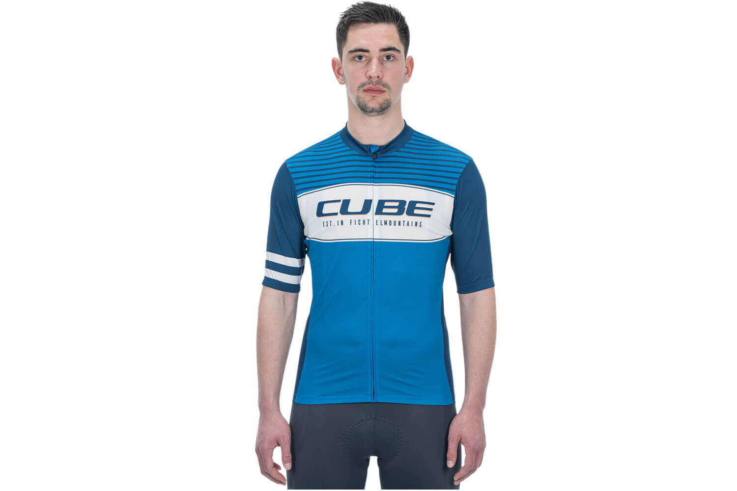 Cube Blackline CMPT kurzarm Trikot  