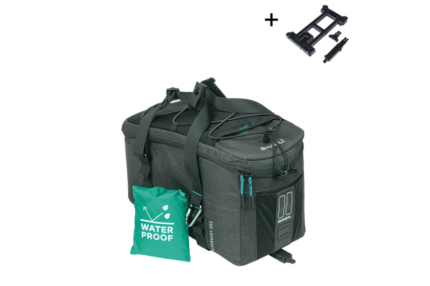 BASIL Gepäckträgertasche Discovery 365D mit MIK-Adapterplatte  